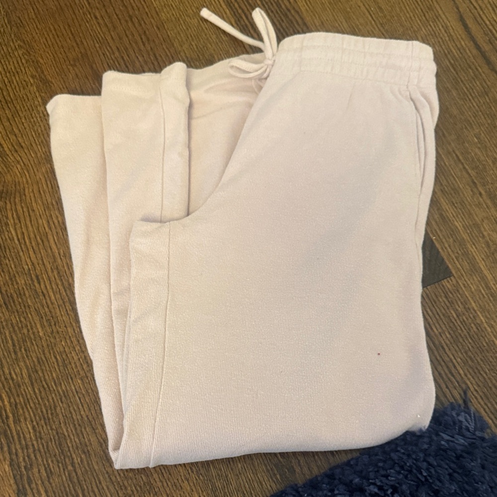 H&M Soft Pink Ribbed Joggers